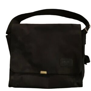 NWOT DRAKKAR NOIR VINTAGE BLACK MESSENGER BAG